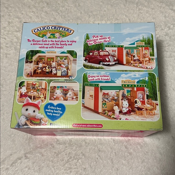Calico Critters Betty’s Burger Cafe retired set CC1446 NEW factory sealed - Picture 3 of 8